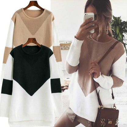 Pull en tricot pour femmes avec design structuré et accents modernes Chic und Stil