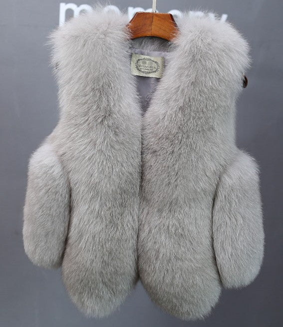 Dames élégante gilet en fourrure Chic und Stil