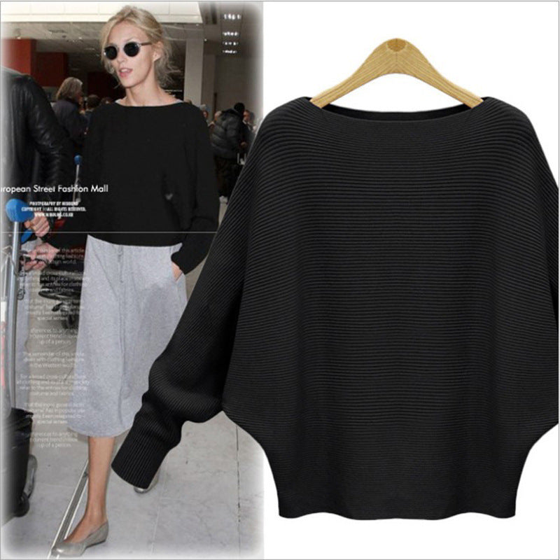 Pull oversized pour femmes en tricot avec design épaule dénudée et coupe décontractée Chic und Stil