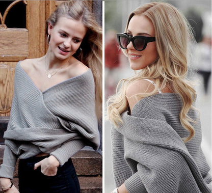 Soft knitted scarf for women with trendy knot design Chic and Style