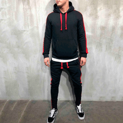 Men's Elegant Hoodie with Matching Jogging Pants Chic and Style