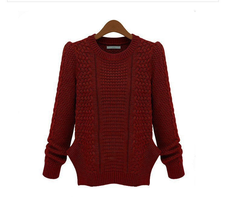 Pull en tricot pour femmes avec surface structurée et poches latérales Chic und Stil