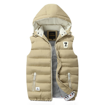 Dames gilet matelassé à capuche Chic und Stil
