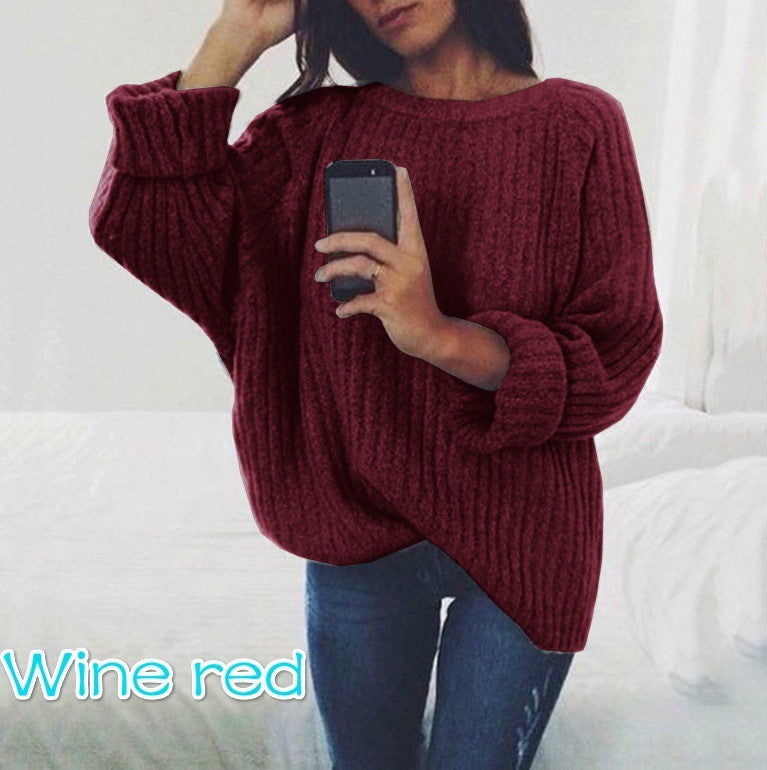 Femme pull en grosse maille avec coupe oversized et motif texturé Chic und Stil