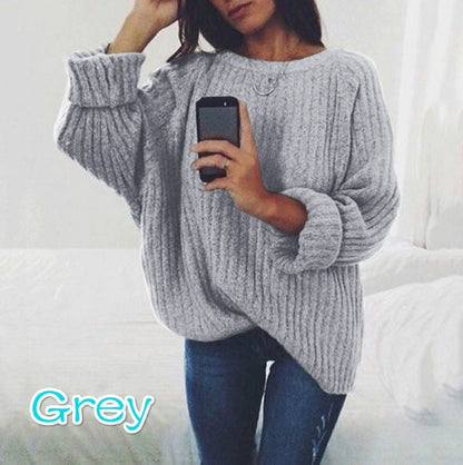 Femme pull en grosse maille avec coupe oversized et motif texturé Chic und Stil