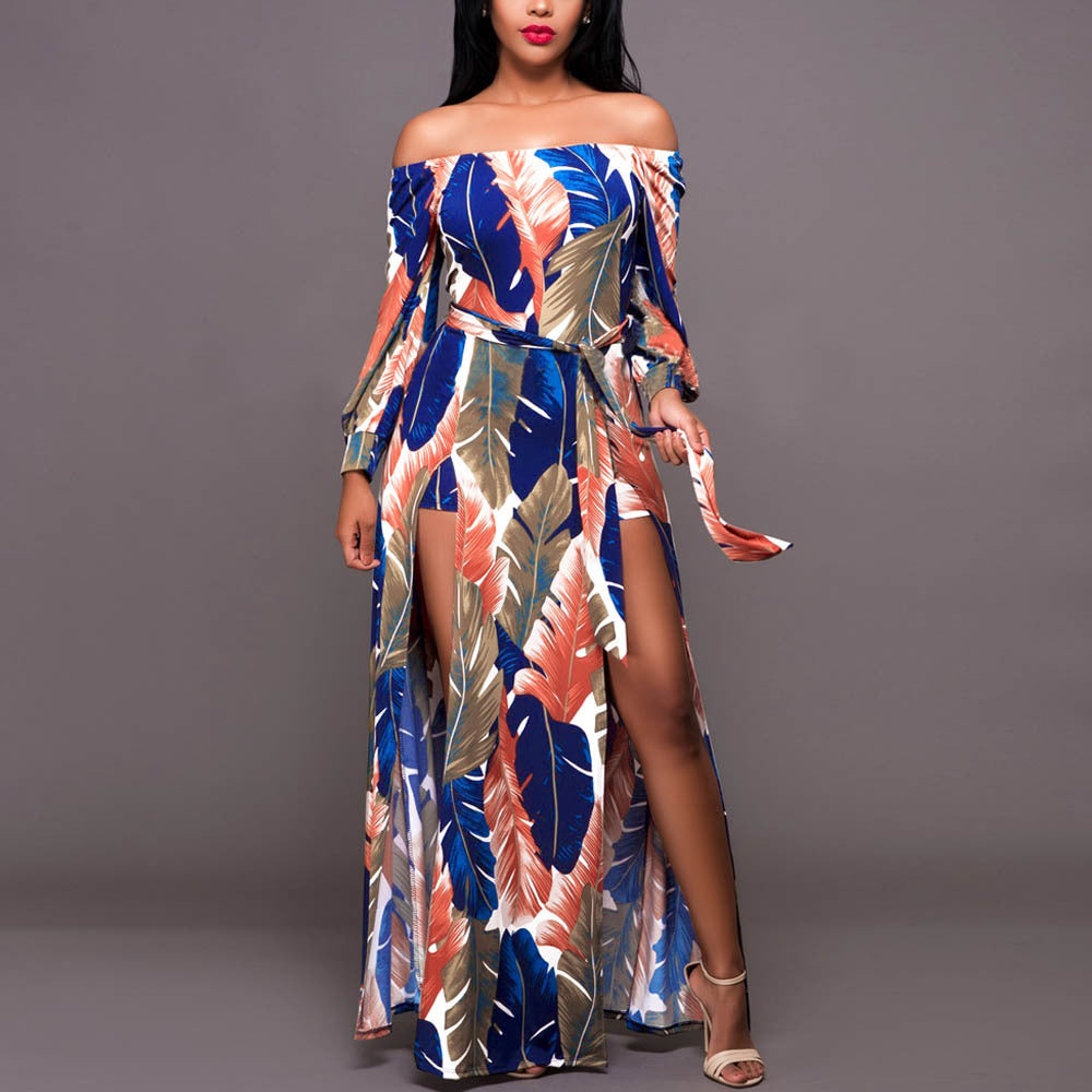 Robe maxi pour dames au look tropical tendance Chic und Still