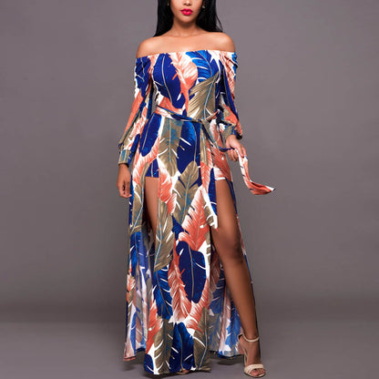 Robe maxi pour dames au look tropical tendance Chic und Still