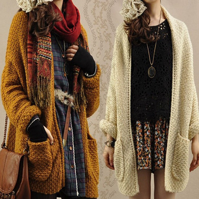 Dames Grand cardigan en tricot avec coupe décontractée et poches pratiques Chic und Stil