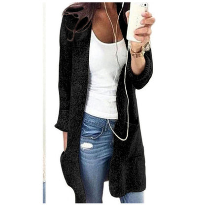 Cardigan en tricot pour femmes avec poches profondes et coupe décontractée Chic und Stil