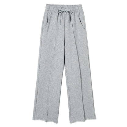 Ensemble de vêtements de détente décontracté pour femmes avec hoodie zippé court et pantalon large Chic & Stil