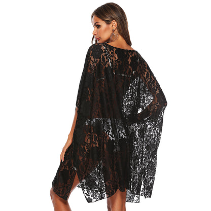 Robe de plage en dentelle transparente pour femmes Chic und Stil