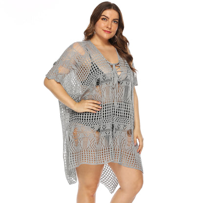 Robe de plage en crochet transparent pour femmes Chic und Stil