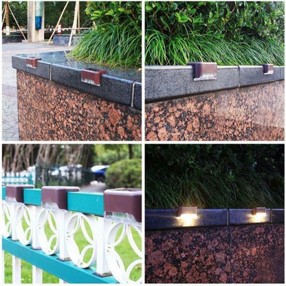 Chic and Style | Waterproof Solar Stair Lights for Outdoor Use (4 Pieces)