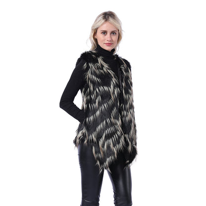 Dames Gilet en fausse fourrure à la mode avec des détails élégants et une coupe flatteuse Chic und Stil
