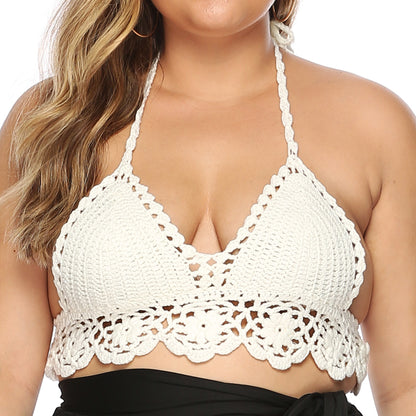 Haut de bikini triangle en crochet pour femmes Chic und Stil