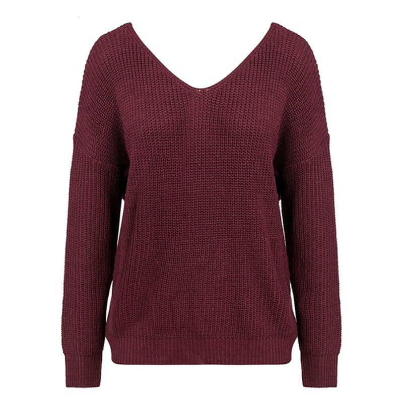 Pull femme en tricot avec détail torsadé et garniture en perles Chic und Stil