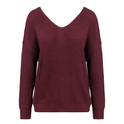 Pull femme en tricot avec détail torsadé et garniture en perles Chic und Stil