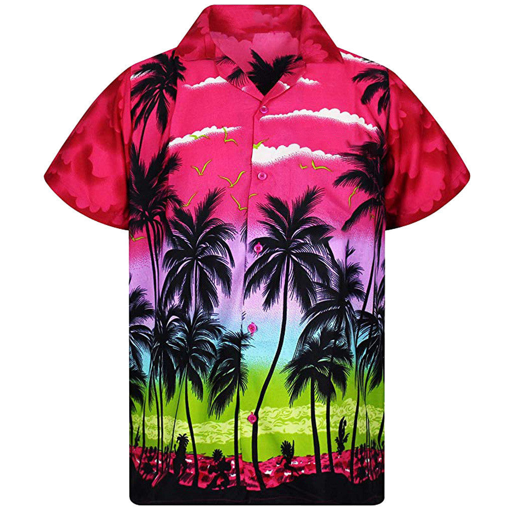 Chemise d'été pour hommes avec imprimé tropical Chic und Stil
