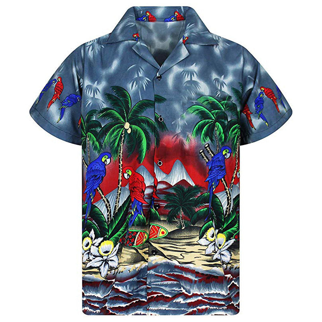 Chemise d'été pour hommes avec imprimé tropical Chic und Stil