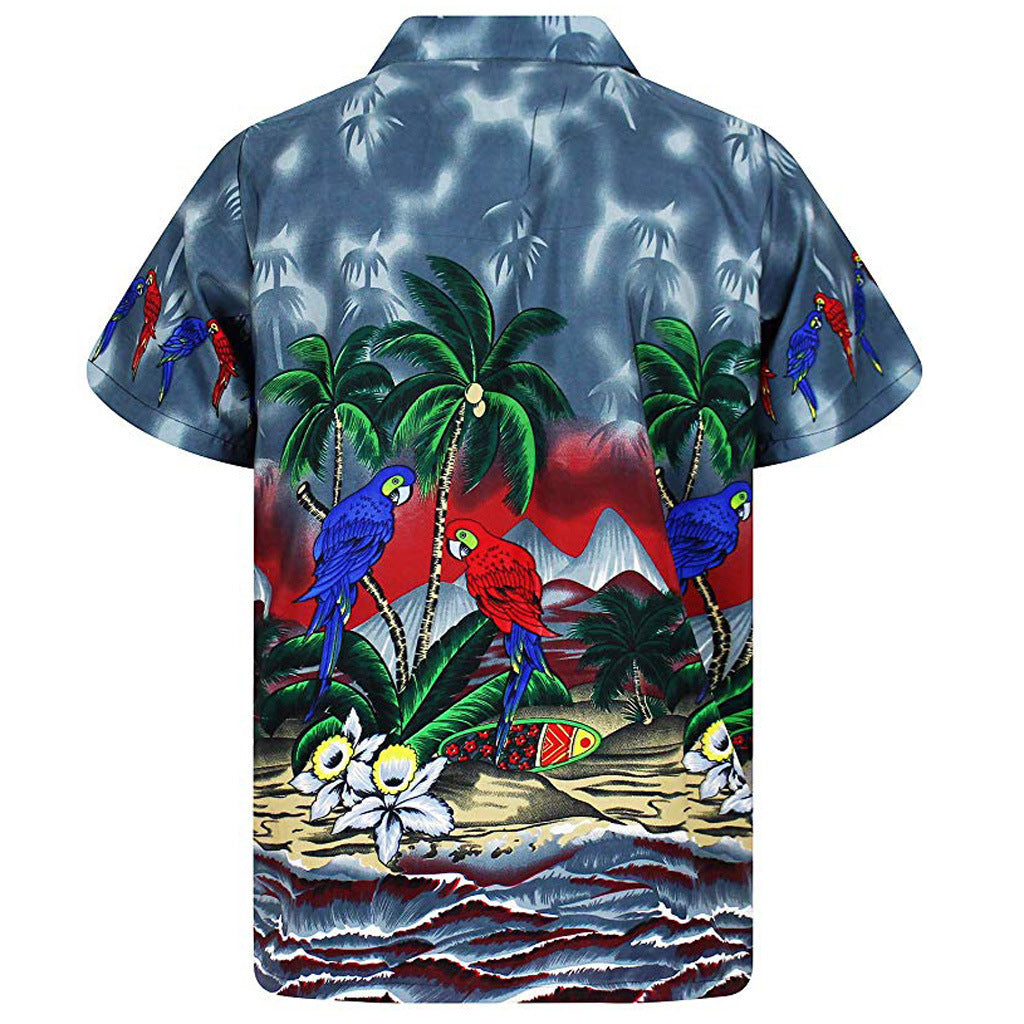 Chemise d'été pour hommes avec imprimé tropical Chic und Stil