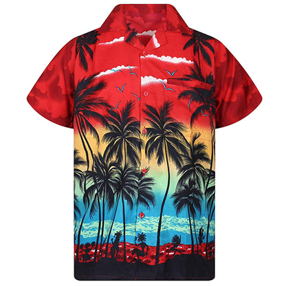 Chemise d'été pour hommes avec imprimé tropical Chic und Stil