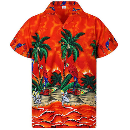 Chemise d'été pour hommes avec imprimé tropical Chic und Stil