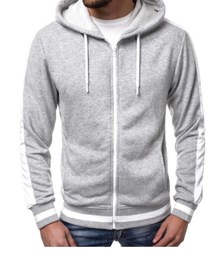 Veste à capuche sportive pour hommes avec bandes contrastantes Chic und Stil