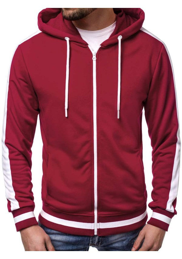 Veste à capuche sportive pour hommes avec bandes contrastantes Chic und Stil