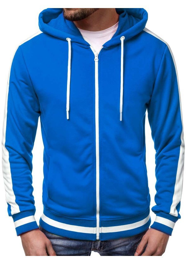 Veste à capuche sportive pour hommes avec bandes contrastantes Chic und Stil