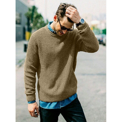 Knitted sweater for men with round neck Chic and Style