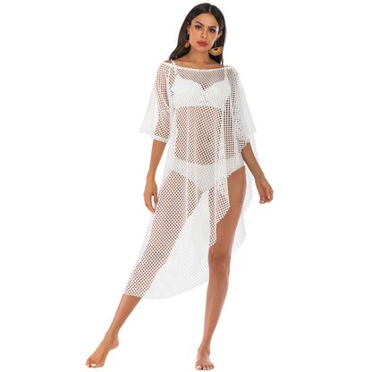 Dames Élégant Transparent Mesh Baignade Kaftan Chic und Stil
