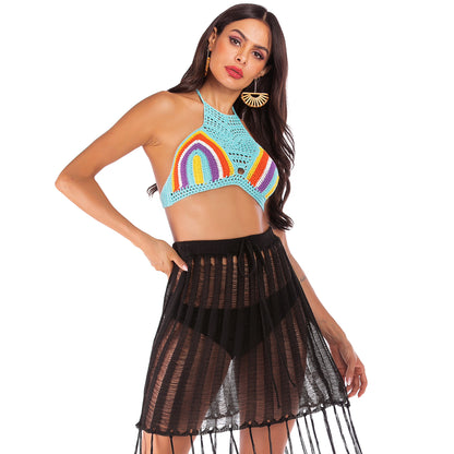 Dames Crochet Dos Nu Maillot de Bain Chic und Stil