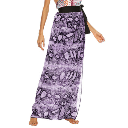 Dames Élégant Maxi Plage Sarong Enroulé Chic und Stil