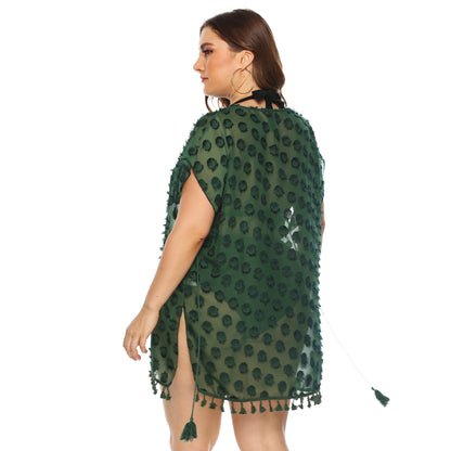 Dames Élégant Franges-Bordure Plage Couverture Chic und Stil