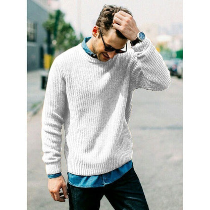 Knitted sweater for men with round neck Chic and Style