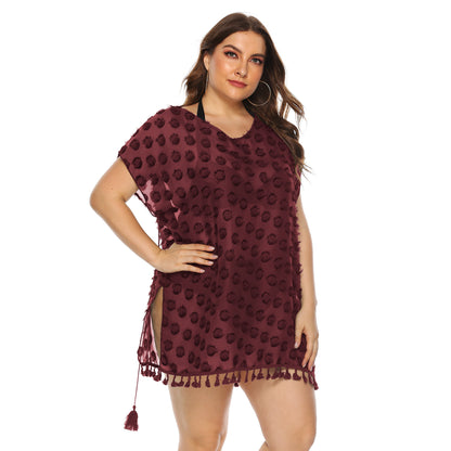 Dames Élégant Franges-Bordure Plage Couverture Chic und Stil