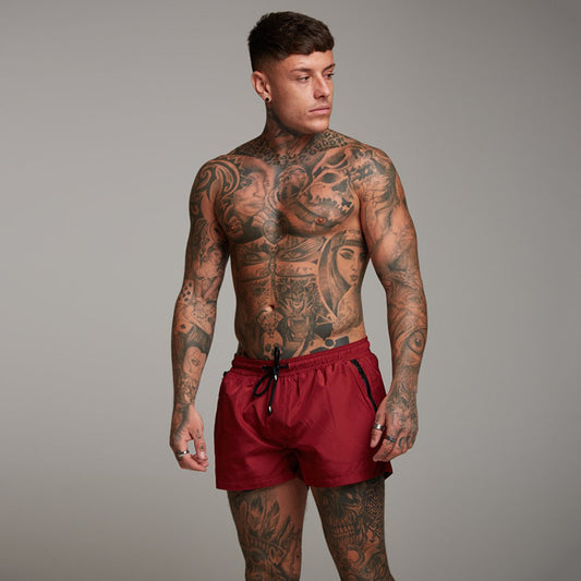 Shorts de bain pour hommes à séchage rapide avec poches zippées pratiques Chic und Stil