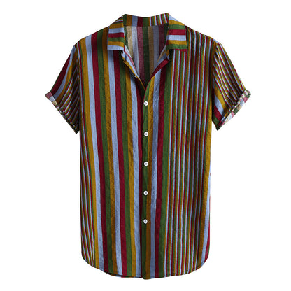 Chemise à manches courtes pour hommes avec imprimé floral et tissu léger Chic und Stil