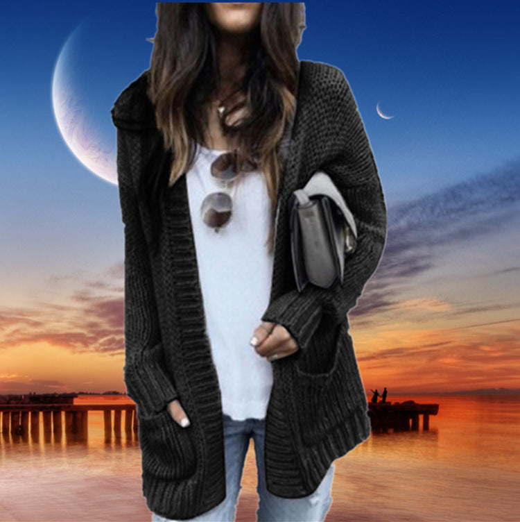 Cardigan en tricot épais pour femmes avec une coupe décontractée et des poches pratiques Chic und Stil