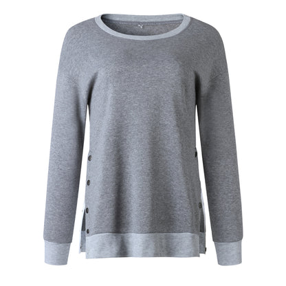 Pull et sweat décontracté pour femmes avec boutons-pression sur les côtés Chic und Stil