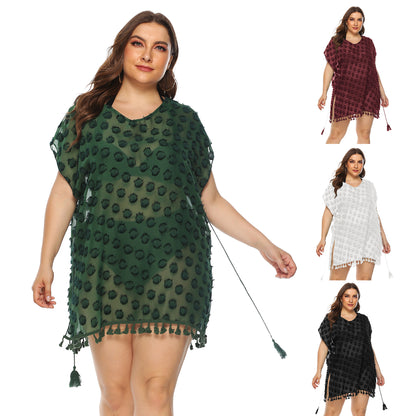 Dames Élégant Franges-Bordure Plage Couverture Chic und Stil