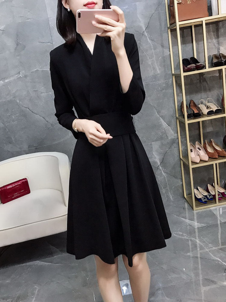 Robe élégante enveloppante pour femmes Chic und Stil