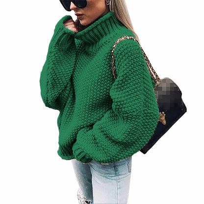 Pull en tricot confortable pour femmes avec col haut et design texturé doux Chic und Stil
