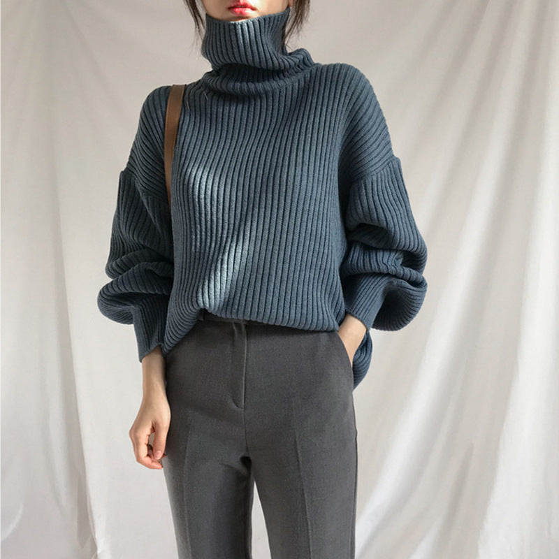 Dames Pull à col roulé moelleux Chic und Stil