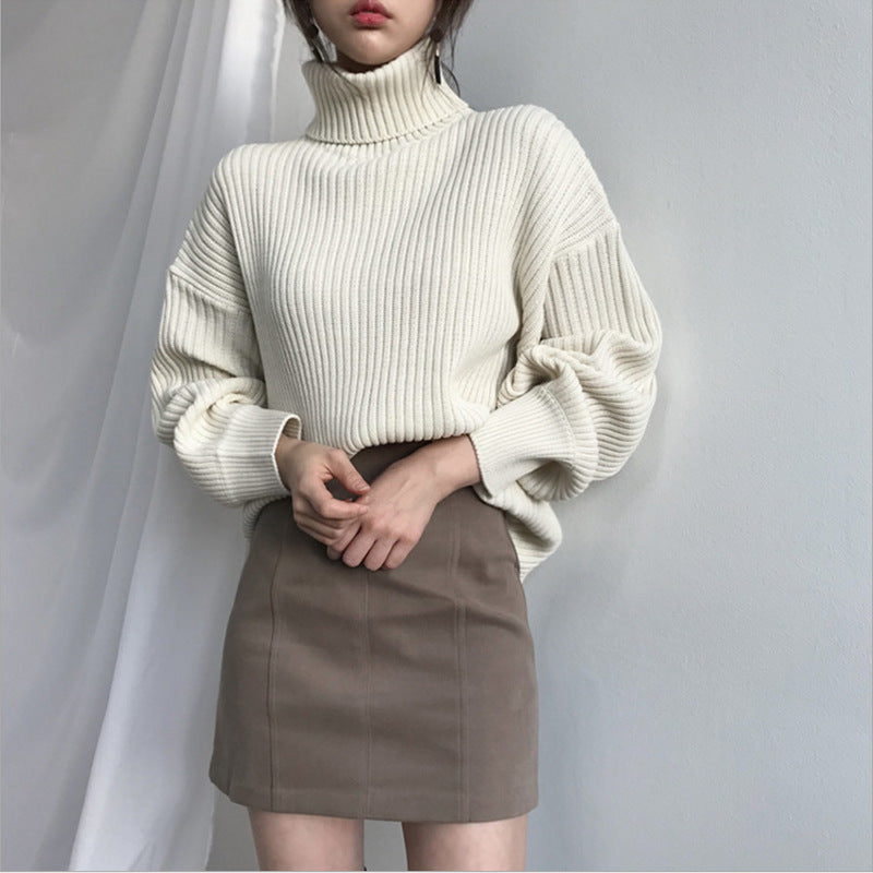 Dames Pull à col roulé moelleux Chic und Stil