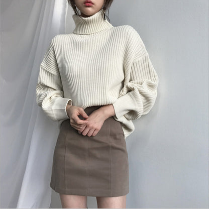 Dames Pull à col roulé moelleux Chic und Stil