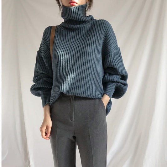 Dames Pull à col roulé moelleux Chic und Stil