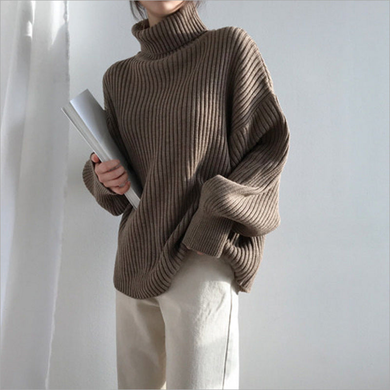 Dames Pull à col roulé moelleux Chic und Stil