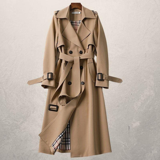 Women's Mid-length Trench Coat Autumn Long Windbreaker - ChicUndStil