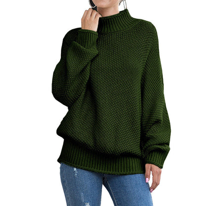 Pull-over à col roulé haut en grosse maille pour femmes avec une coupe décontractée Chic und Stil